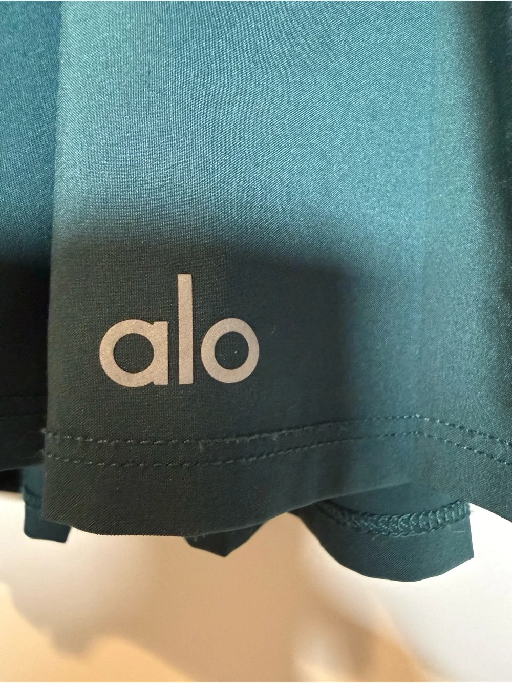Alo Yoga Pleated Tennis Skirt with Built-In Shorts | Dark Teal | Size Small
